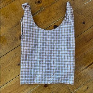 Standard baggu - rose pixel gingham